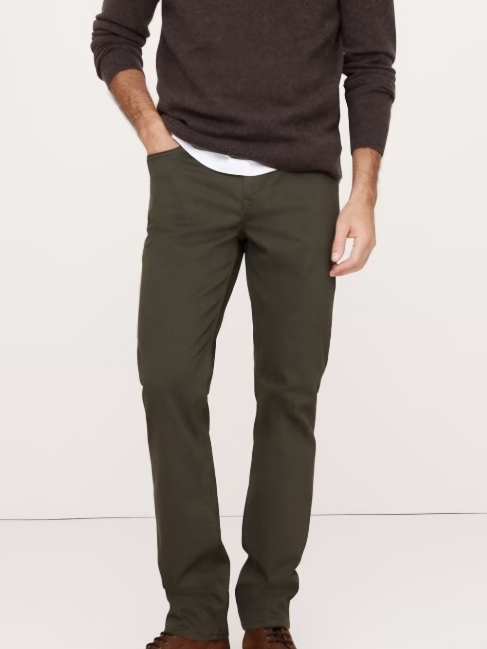 Banana Republic Travelers Pants Men's Smoke Grey Slim Fit Jeans Business casual